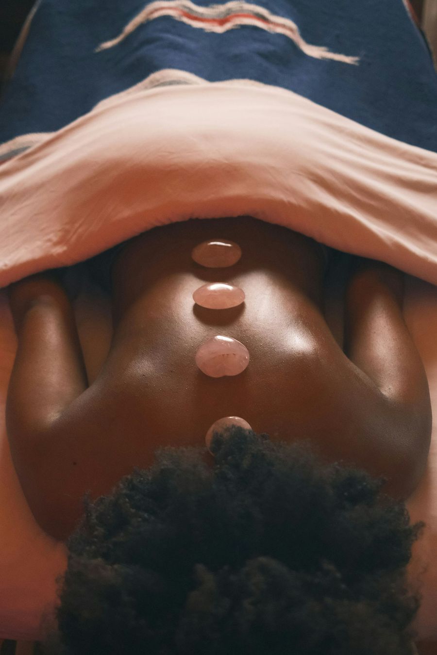 Himalayan salt massage stones spa treatment
